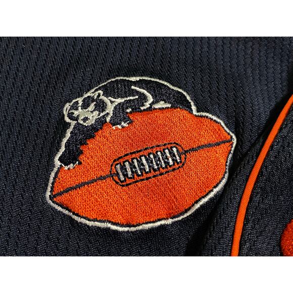 Chicago Bears Polo Shirt Mens 2XL Blue Orange Nike On Field Dri Fit NFL Logo - Picture 6 of 10